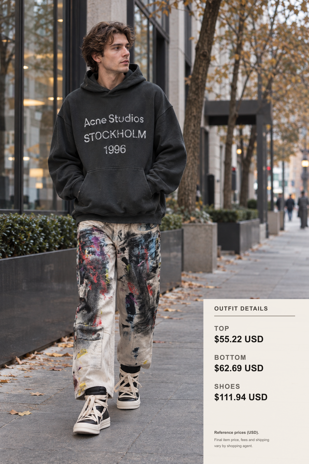 acne studios Knitwear for Fall Commutes outfit 1 full-body street style for fashionreps