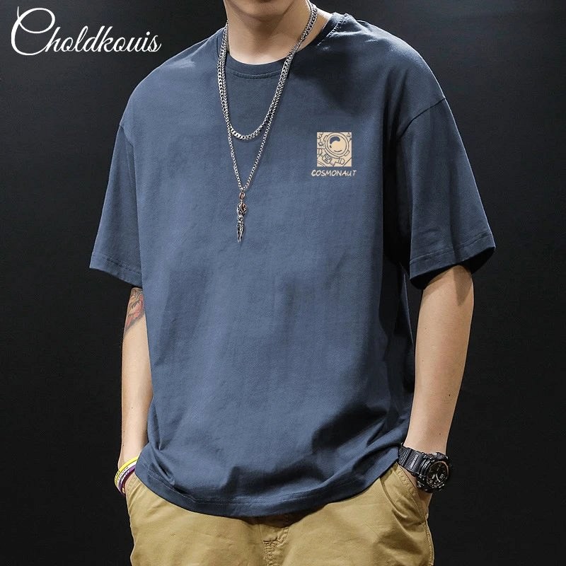 Foreign Trade Blue T-Shirt Review: A $5.97 Cotton Drop-Shoulder Tee, Bench-Checked