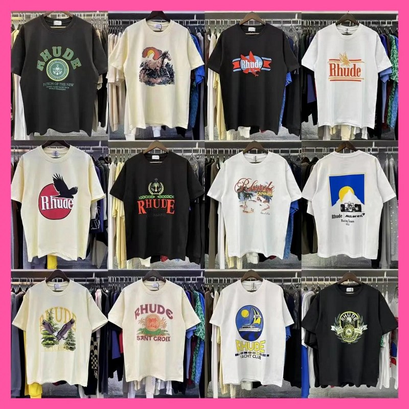 Rhude Streetwear T-Shirt Collection Review: 220g Cotton, Loose Cut, Sizing Caveat